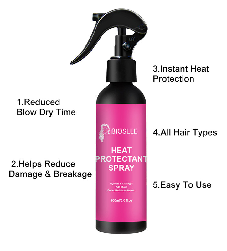 BIOSLLE Hair Heat Protectant Spray 200ml 