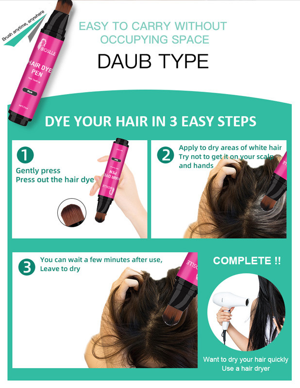 BIOSLLE Hair Touch Up Hair Dye Pen 20ml