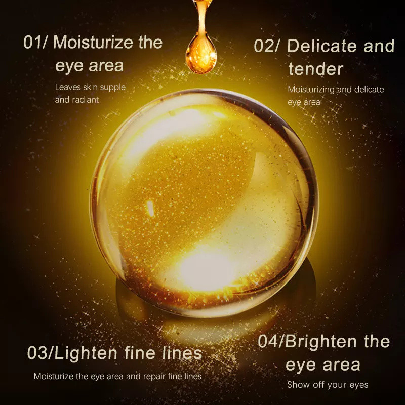 Reduce Fine Lines and Dark Circles Black Gold Caviar Eye Mask